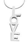 Sleek Finished Love Pendant Necklace