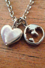 Love Earth Charm Necklace